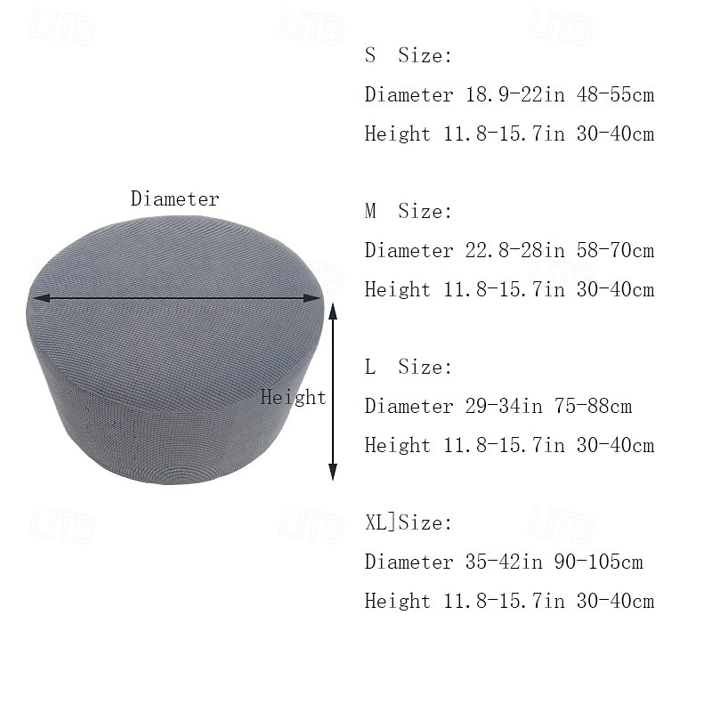 Housse de pouf extensible et durable, parfaite pour protéger et rafraîchir votre pouf, ajoute du style et du confort à n'importe quel décor de salon ou de chambre à coucher de 2025 ? $19.99 –P1