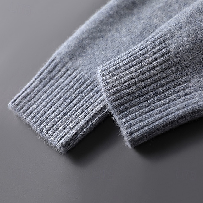 Hombre Jersey Jacquard Tejer Jacquard Color sólido Cuello Barco Prendas de punto Elegante Navidad Regalos de Navidad Ropa Otoño Invierno Azul Marino Azul Real S M L 2025 - $76.99 –P9
