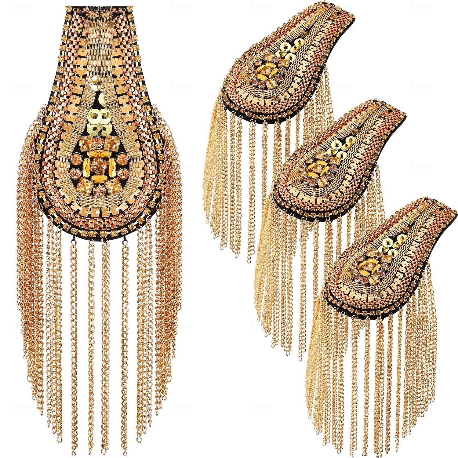 Retrò Vintage Accessori Principe Aristocratico Frangia con nappe Per uomo Per donna Reale Carnevale Mascherata martedì grasso Evento / Festa Adulti Altri Accessori del 2025 a $17.49 –P2
