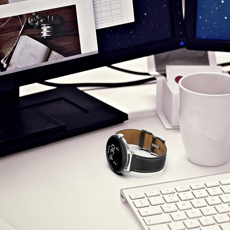 Умный ремешок для часов Совместим с Google Pixel Watch Умные часы Ремень Регулируется Соло-петля Кожаный ремешок Замена Браслет 2025 - $24.99 –P7