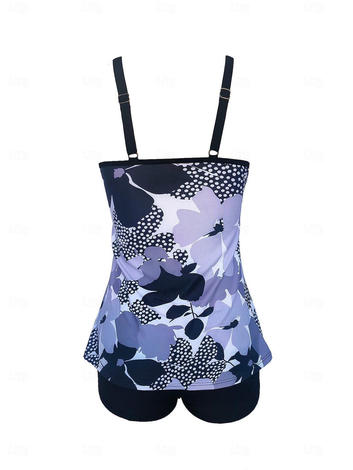 Dam Badkläder 2 st Shorts Baddräkt Öppen rygg geometriska Grafisk Blomma Rund Semester Stylish Baddräkter 2025 - $29.99 –P18