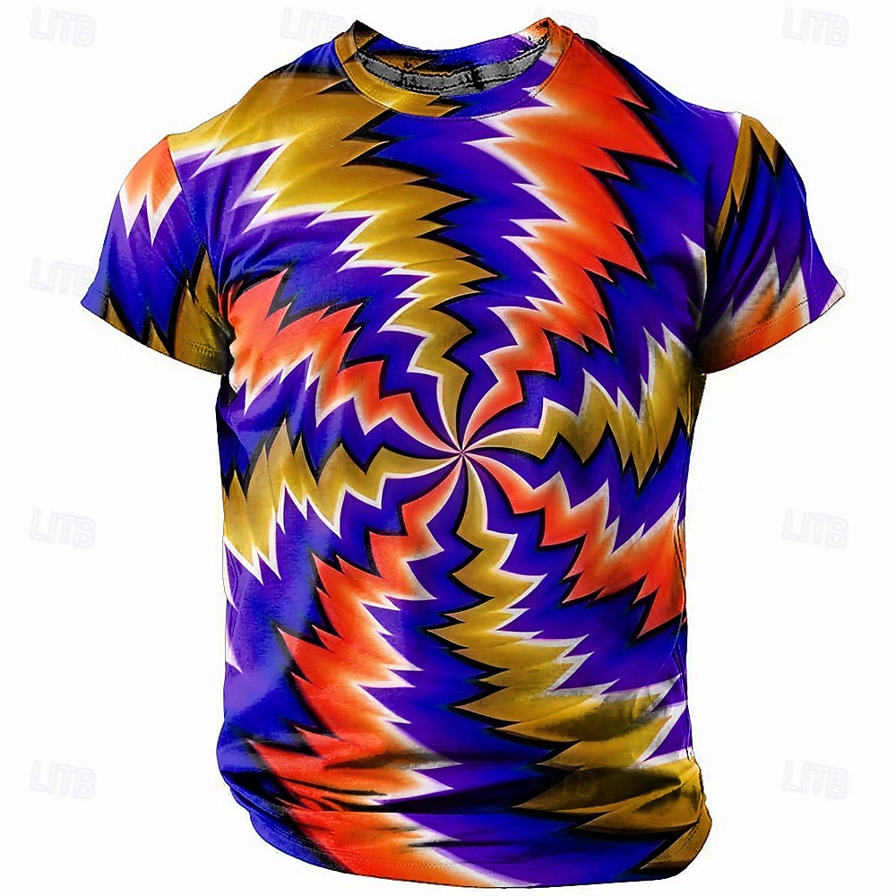 Homme Trompe-l'œil T-shirt Manche Courte T-shirt Impression 3D Col ras du cou Chemise Mode Athleisure Rue Sport en Plein Air Quotidien Jaune Rouge Bleu Été Printemps Vêtement Tenue S M L XL XXL XXXL de 2026 ? $19.49 –P1