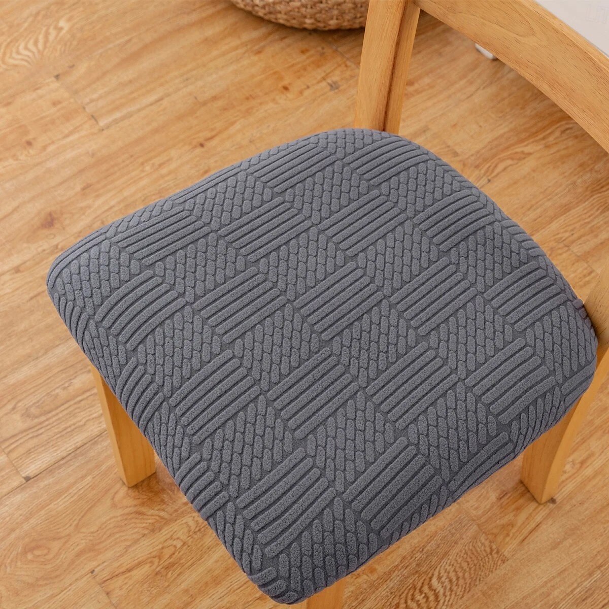 Stretch Jacquard Dining Chair Seat Covers Removable and Washable Elastic Slipcovers Perfect for Protecting Upholstered Dining Chair Cushions Adds Comfort and Style to Your Dining Room Decor 2025 - $10.99 –P3