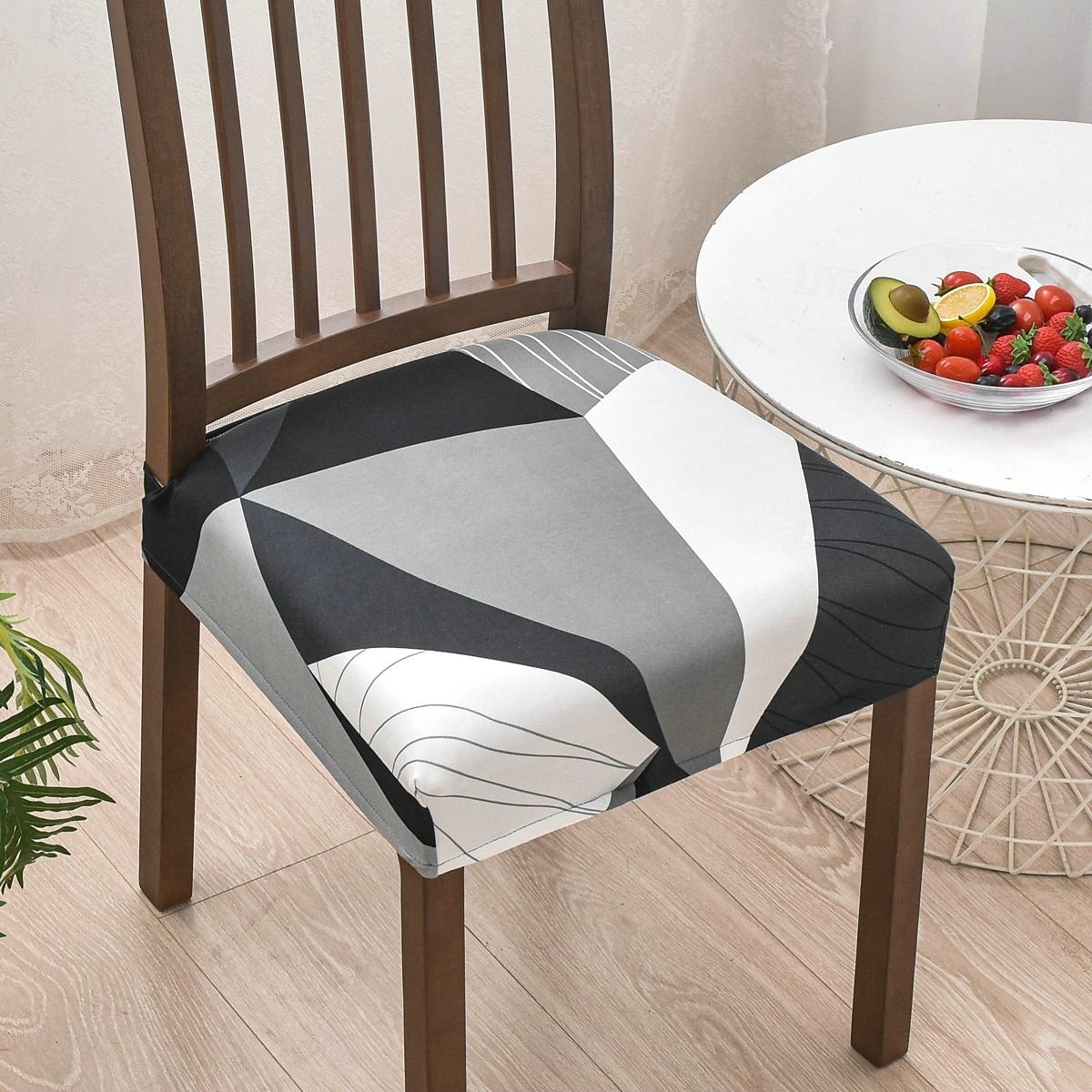 Set de huse pentru scaune elastice pentru scaune de sufragerie huse de scaune moi, detașabile, lavabile, pentru scaune de sufragerie, huse pentru scaune de sufragerie protector 2025 - $10.99 –P10