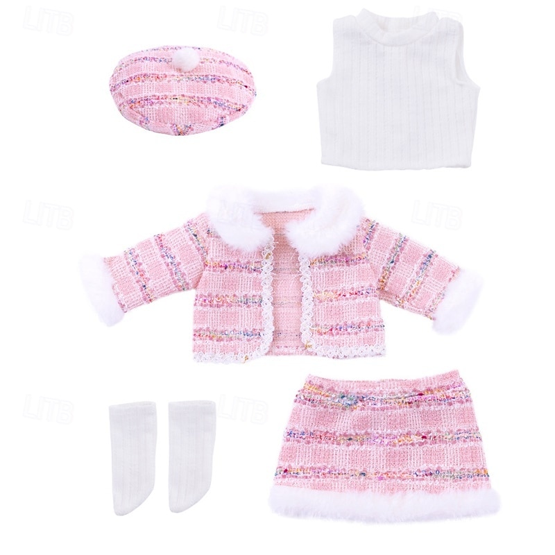 Ropa y accesorios para muñecas de 18 pulgadas, conjunto de trajes de invierno para muñecas, abrigo y pantalones para muñecas de 18 pulgadas, regalos para niñas (sin muñeca) 2025 - $22.99 –P10