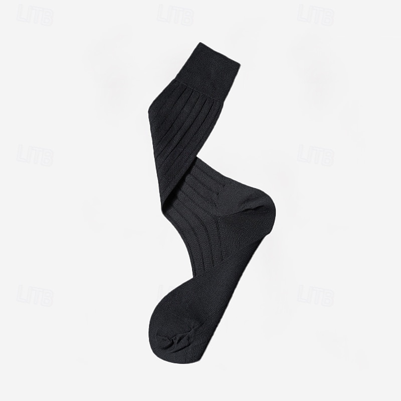 Men's 1 Pair Socks Black Red Color Solid Color Formal Wedding Anniversary Thin Spring &  Fall Knitwear Elegant 2025 - $12.99 –P6