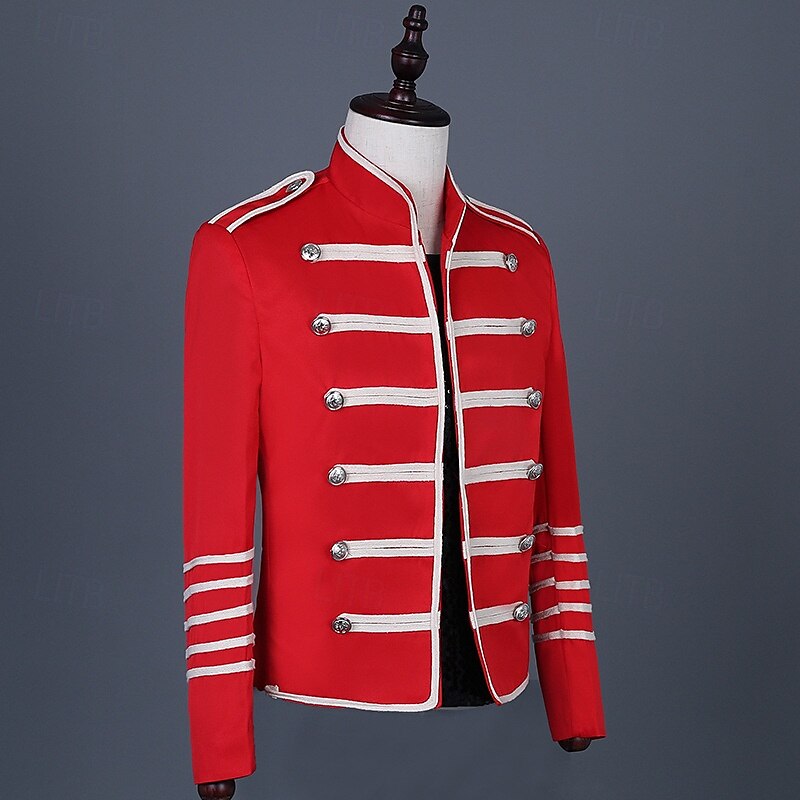 Retro Vintage Rococo Coat Masquerade Circus Jacket Prince Aristocrat Men's Carnival Masquerade Event / Party Adults' Coat Spring Fall & Winter 2025 - $71.99 –P2