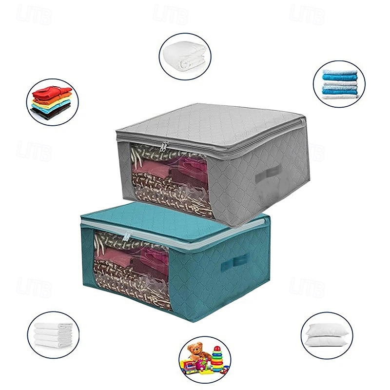 kuitukangas pölytiivis pussi taitettava säilytys tilkkupussi vaatekaappi vaatteet viimeistelylaatikko säilytyspussi 49x36x21cm 2025 - $9.99 –P11