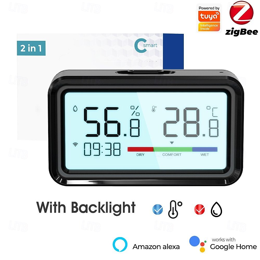 tuya termoigrometro wireless wifi termometro igrometro temperatura umidità tester sensore supporto per alexa google del 2025 a $39.99 –P14