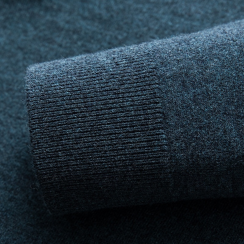 Men's 100% Wool Pullover Sweater Jumper Knit Solid Color Turtleneck Knitwear Elegant Christmas Outdoor Clothing Apparel Fall Winter Black Red S M L 2025 - $57.99 –P9