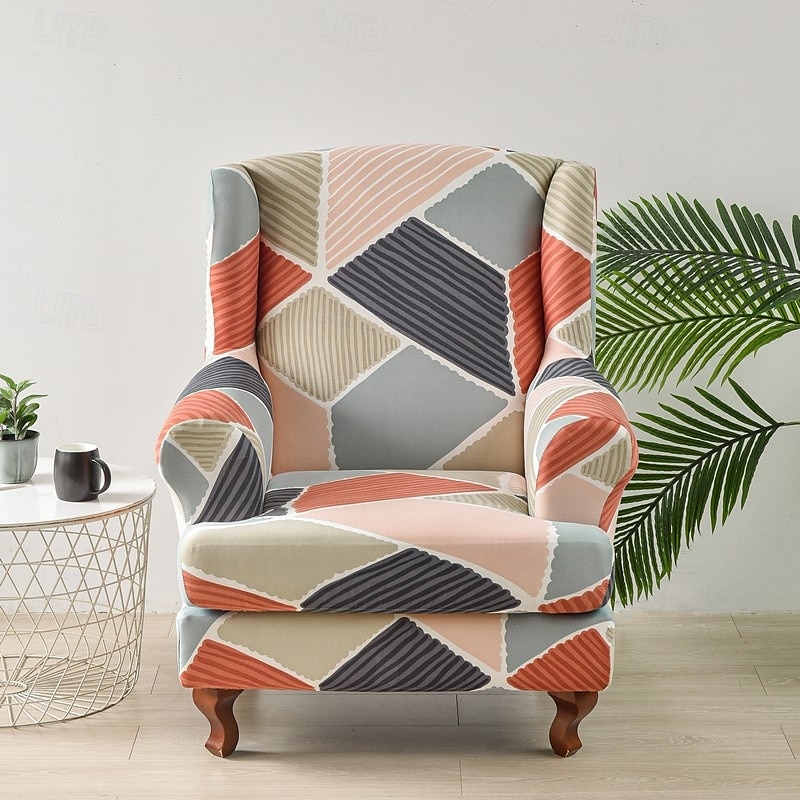 capa para cadeira com encosto alto e elástico, capa durável e elástica com design de estampa elegante, perfeita para proteger e refrescar sua cadeira com encosto alto, ideal para decoração de casa de 2025 por $36.99 –P7