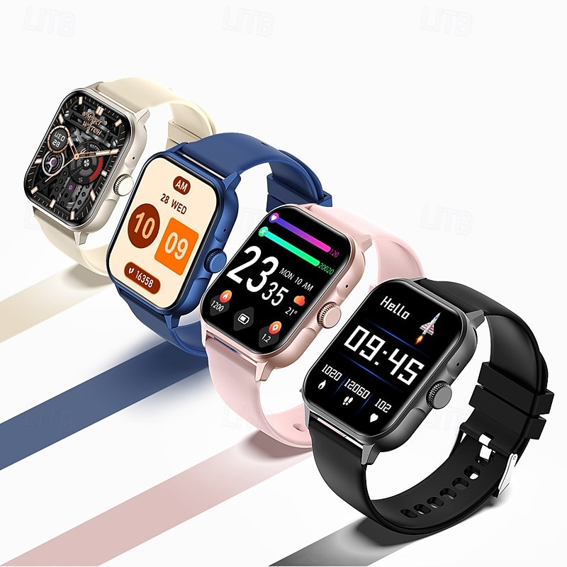 Reloj inteligente ZW36A (DAFIT) con pantalla táctil completa de 1,83" y codificador, resistente al agua, monitorización de la salud deportiva, oxígeno en sangre, presión arterial, frecuencia cardíaca 2025 - $33.99 –P8