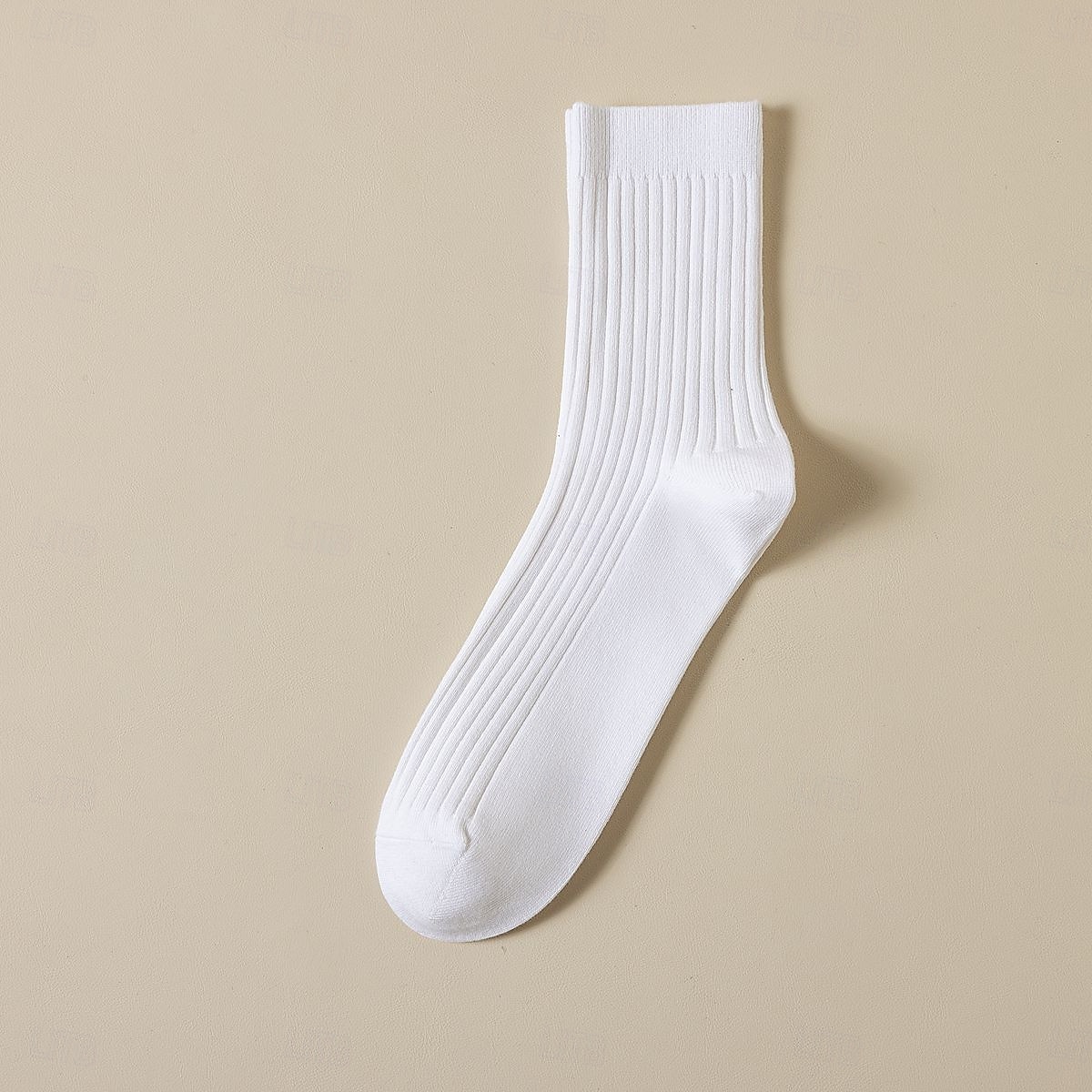 herr 1 par strumpor 100 % bomull svart vit färg enfärgad medium vår höst vinter stickat elegant 2025 - $3.99 –P8