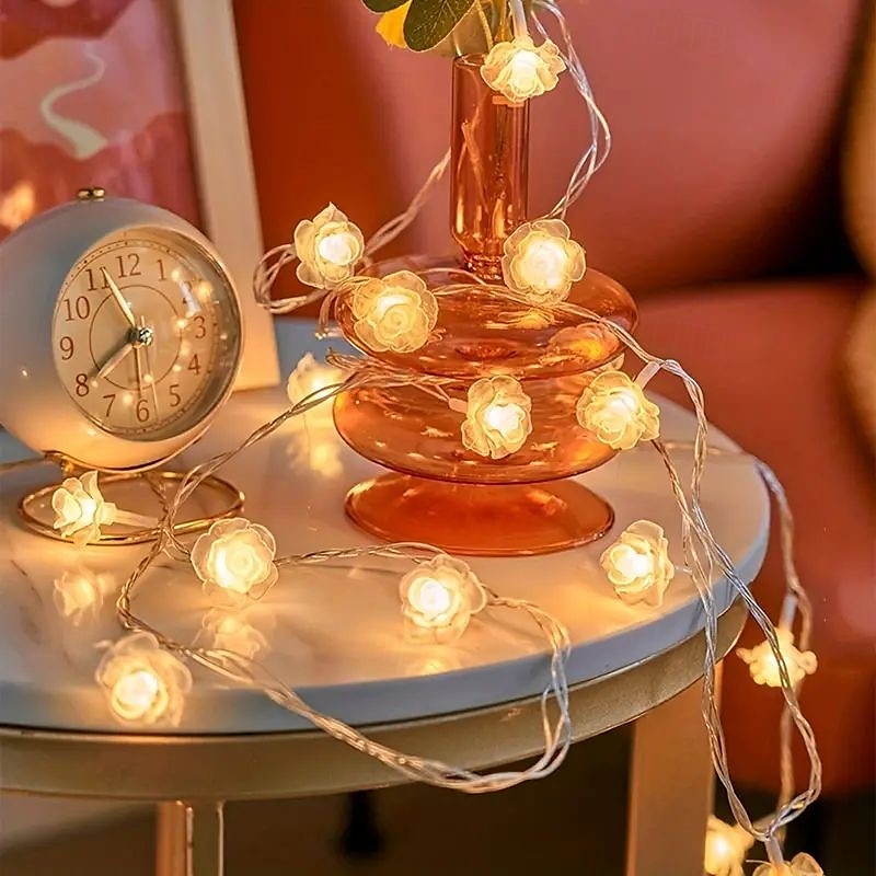 Luzes de corda de fada rosa amor coração em forma de luzes de fada 1.5 10led 3m 20led alimentado por bateria luzes dente-de-leão natal casamento aniversário aniversário dia dos namorados casa quarto de 2025 por $9.49 –P11