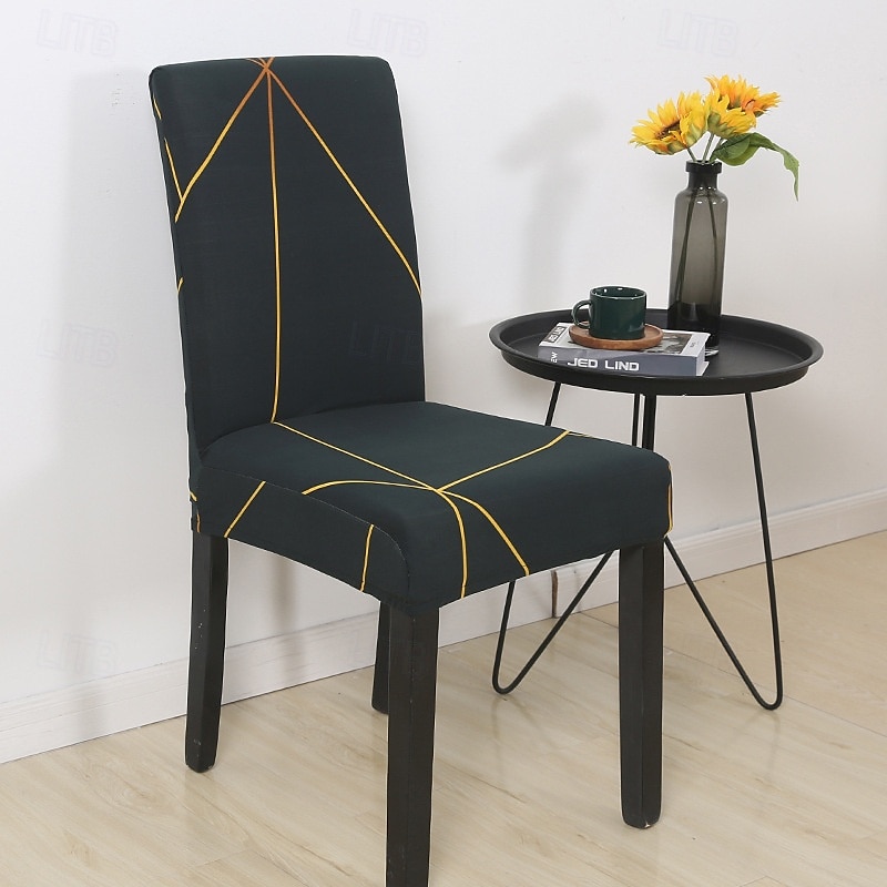 Funda elástica para silla de comedor, funda elástica y duradera para silla de comedor con respaldo alto, ideal para proteger y refrescar las sillas de comedor, agrega comodidad y estilo a la decoración de su comedor 2025 - $10.99 –P8