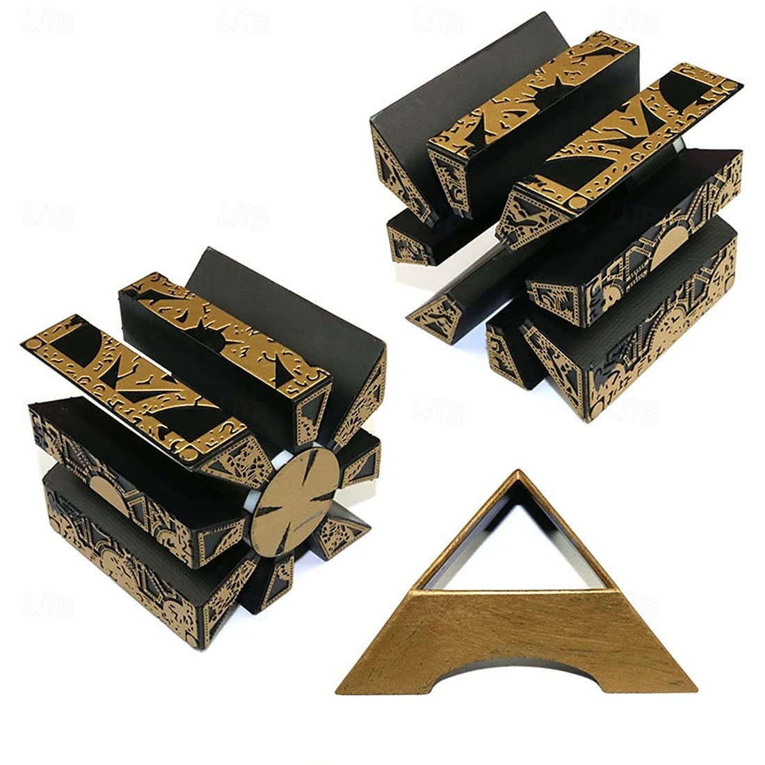 Detachable Hellraiser Puzzle Box, Hellraiser Puzzle Box Functional, Deformation Detachable Lock Puzzle Box. with Base 2025 - $27.99 –P6