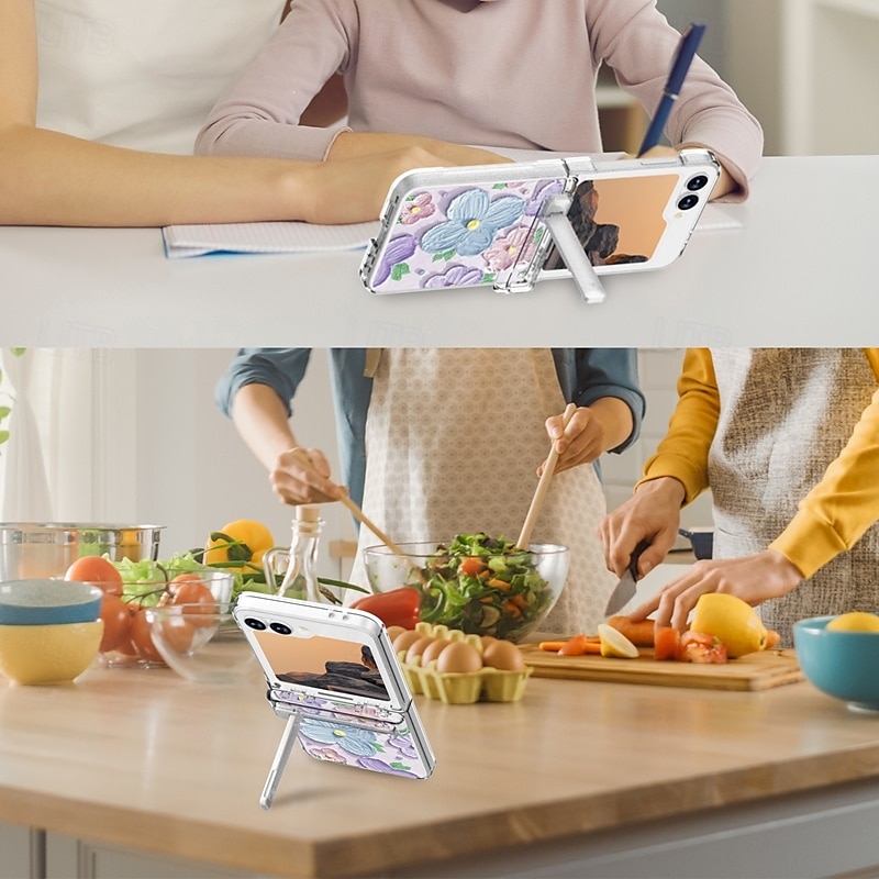 هاتف غطاء من أجل زد فليب 6 حافظة بطاقة المحفظة مع حامل ضد الصدمات مكتب  /  الأعمال TPU الكمبيوتر الشخصي 2025 - $25.99 –P3