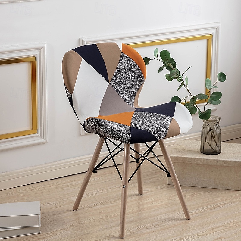 Funda elástica para silla de comedor, funda duradera y flexible, perfecta para proteger y renovar sus sillas, agrega estilo y comodidad a la decoración de su sala de estar, comedor o oficina. 2025 - $12.49 –P20