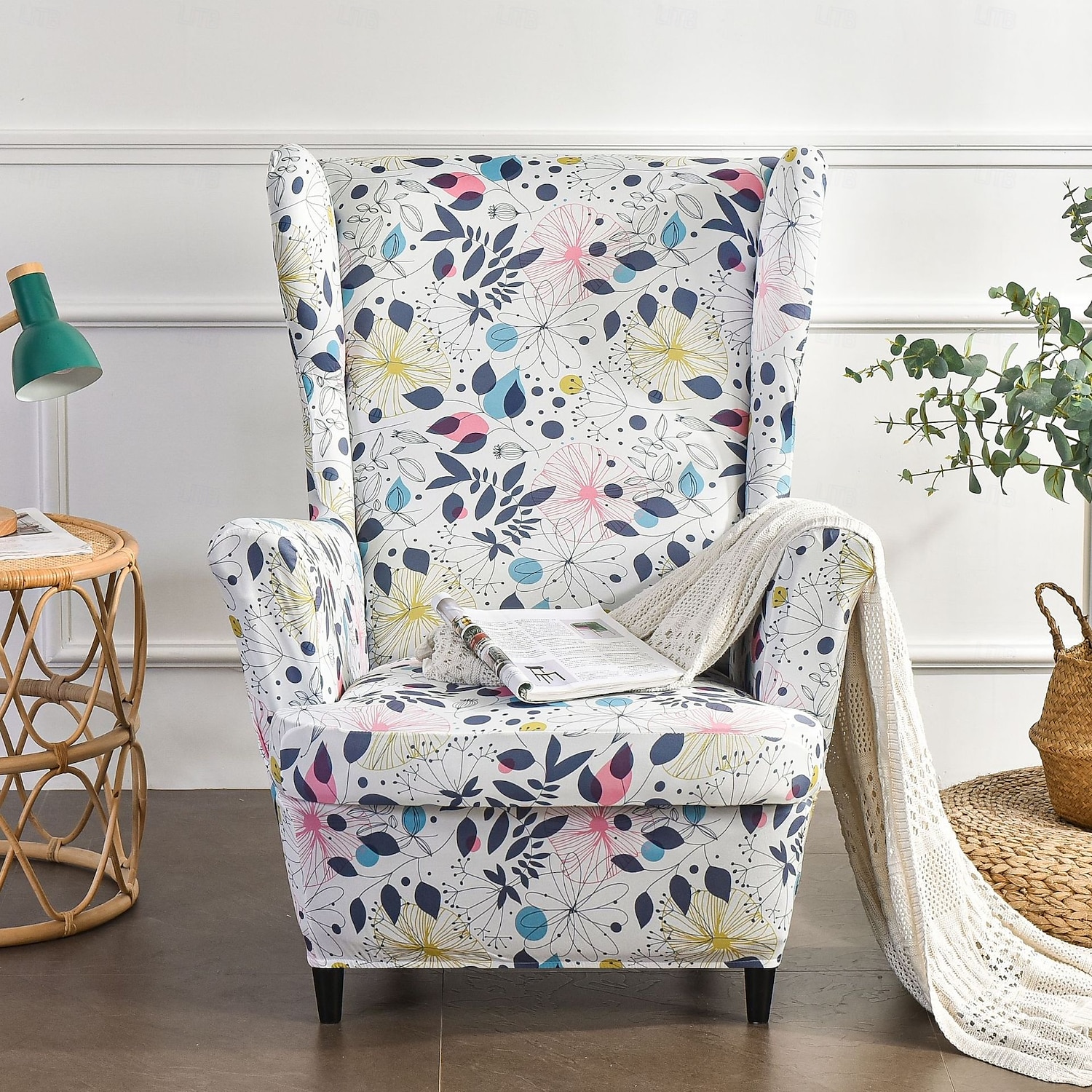 capa elástica para cadeira com encosto alto estampado capa para poltrona capa durável e elástica com design de estampa estilosa perfeita para proteger e refrescar sua cadeira com encosto alto ideal de 2025 por $18.99 –P19