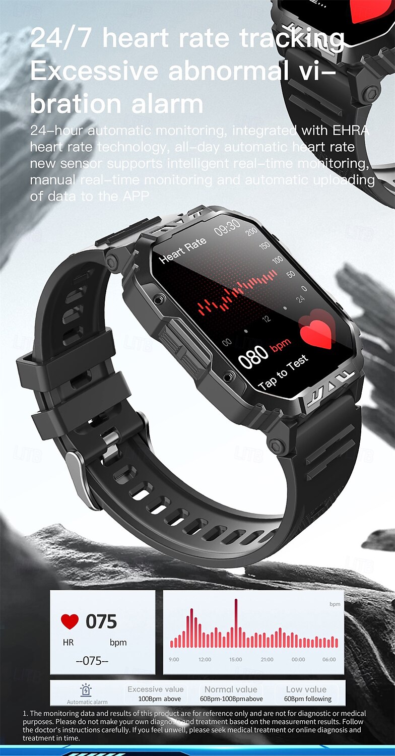 F407 Smart Watch Men Bluetooth Call 2.1inch HD Large Screen Health Monitoring Sport Fitness Tracker Smartwatch 2025 - $62.99 –P8