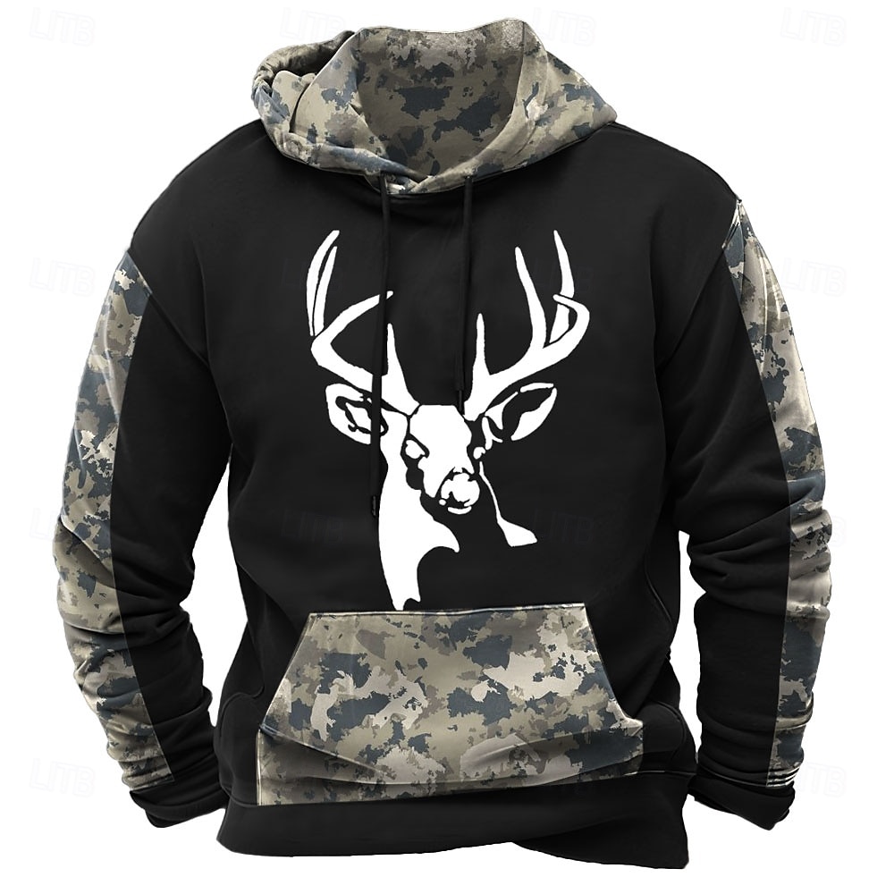 Men's Hoodie Black Brown Green Hooded Camouflage Camo / Camouflage 3D Print Cool Fall Winter Clothing Apparel Hoodies Sweatshirts  2025 - $29.99 –P3