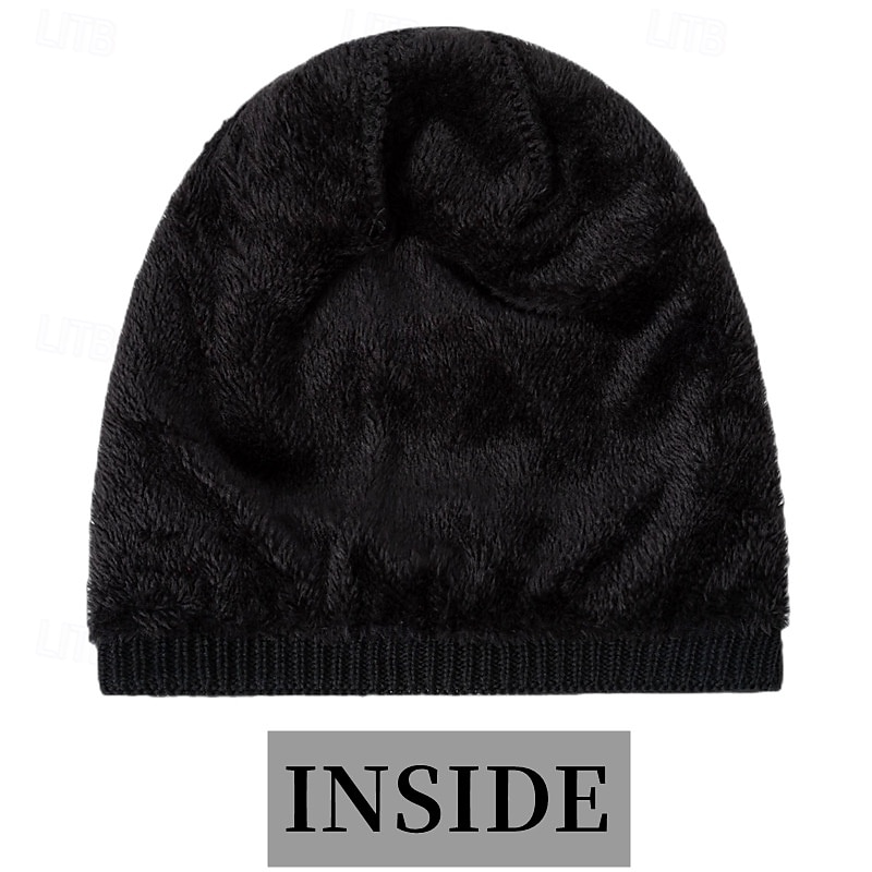 Per uomo Unisex Cappello a cuffia Cappelli invernali Berretti 骷髅头毛线帽 Cappello lavorato a maglia Nero Vino Poliestere Lavorato a maglia Accogliente Da tutti i giorni Per uscire Tinta unita / tinta del 2025 a $7.99 –P2