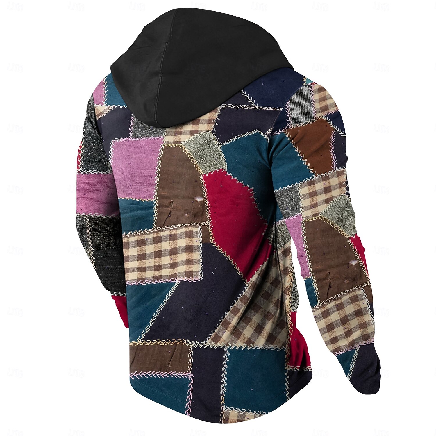 Homme Plaid Sweats à Capuche Sweat à capuche Sweat à capuche Capuche Mode 3D effet Jaune Rouge Cordon Automne Hiver Designer de 2025 ? $29.99 –P6