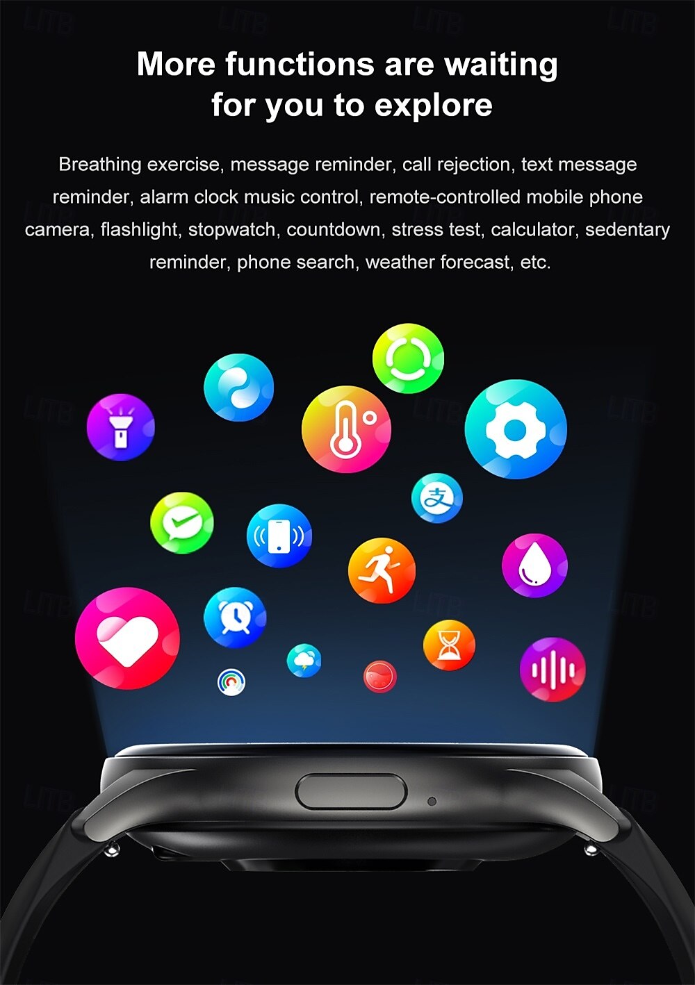 696 ZW60 Smart Watch 1.43 inch Smart Band Fitness Bracelet Bluetooth Pedometer Call Reminder Sleep Tracker Compatible with Android iOS Women Men Hands-Free Calls Message Reminder IPX-0 44mm Watch Case 2025 - $39.99 –P19
