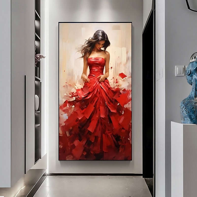 Sexy Woman in Pink Wedding dress Hand-painted Canvas Painting Elegant  Fashion Wall Decor for Wedding Gift Trendy Art Gift for Girl's Room Rolled  Canvas (No Frame) 2026 - $258.79