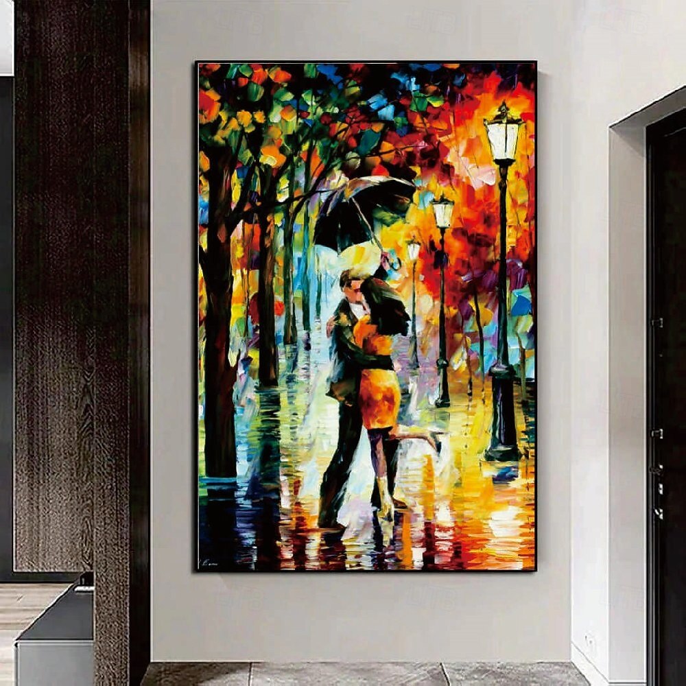 Pintura al óleo de pareja de enamorados hecha a mano, pintura al óleo de  pareja de, image size:1000x1000