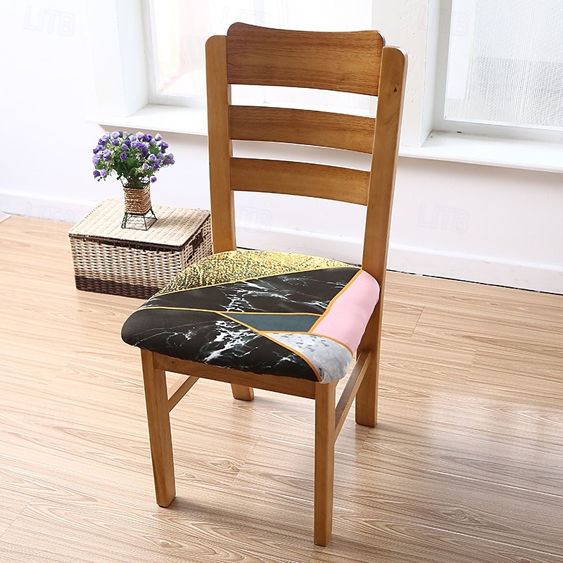 Housse de siège de chaise extensible et durable, idéale pour protéger et rafraîchir les sièges de chaise, ajoute confort et style aux chaises de salle à manger, de bureau ou de salon de 2025 ? $10.99 –P10