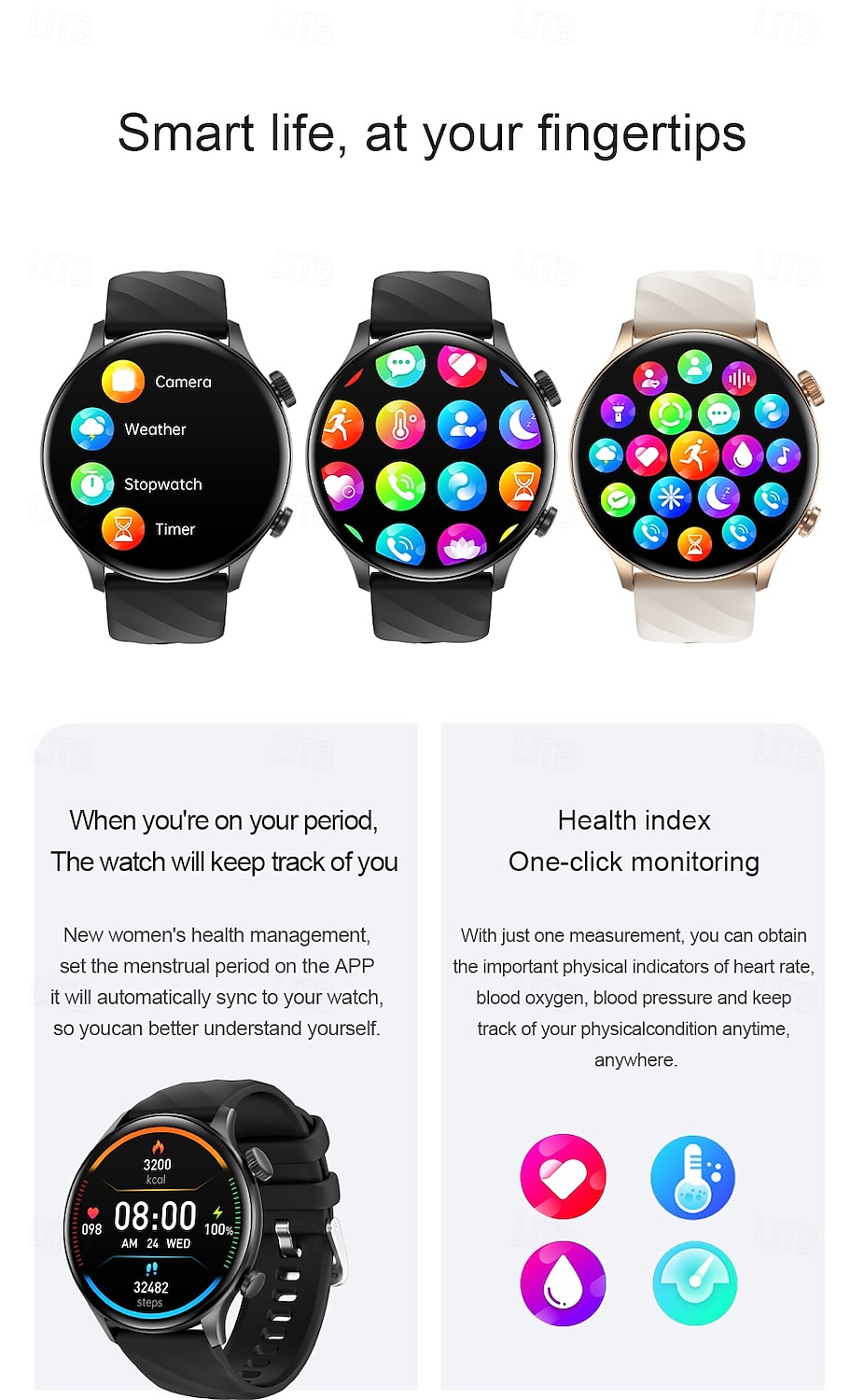 696 ZW63 Smart Watch 1.39 inch Smart Band Fitness Bracelet Bluetooth Pedometer Call Reminder Sleep Tracker Compatible with Android iOS Women Men Hands-Free Calls Message Reminder IPX-0 46mm Watch Case 2025 - $36.99 –P16
