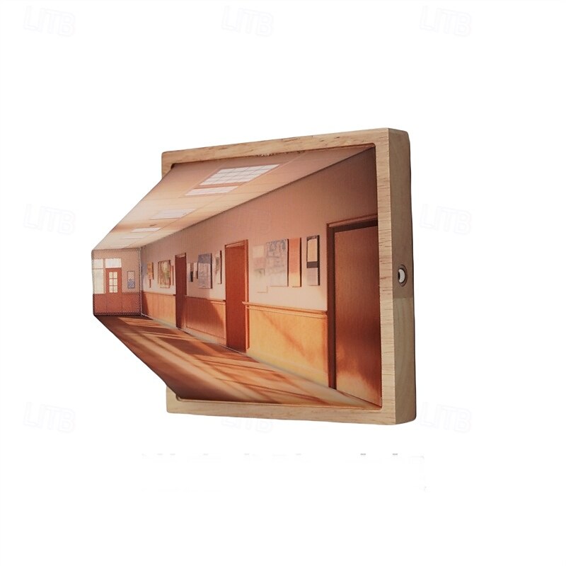 3D Naked Eye Visual Night Light, Three Dimensional Visual Effect LED Lights, Wall Mounted Design Night Light for Wall, Three Color Light Effect Adjustment, Home Decor Christmas Gifts 2025 - $43.99 –P10