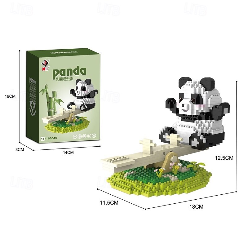 aranyos panda mini építőkockák készletek cuki táskákhoz mikro mini építőjáték téglák felnőtteknek bulik gyerekeknek fiúk lányok 12-14 2025 - $27.99 –P2