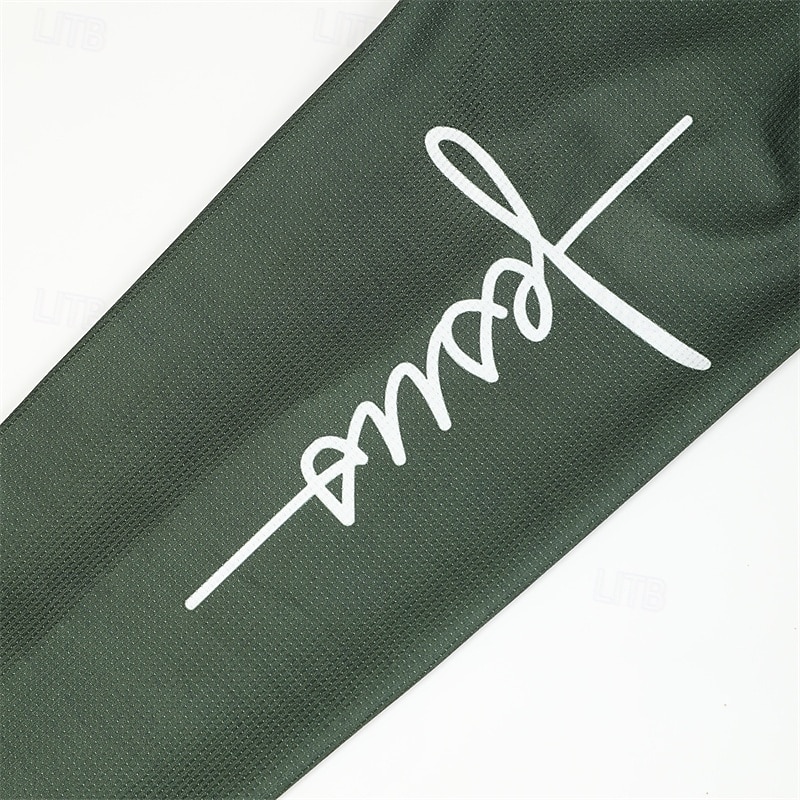 Férfi Grafika Križ Jézus Henley ing Gofris póló Hosszú ujj 3D nyomtatás Dizájn Egyszerű Alkalmi Szabadtéri sport Szabadság Fesztivál Tavasz & Ősz Fekete Fehér Barna Lóhere Henley Henley póló 2025 - $23.99 –P10