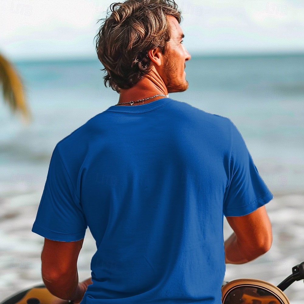 Męskie Rekin Tropikalny Podkoszulek Krótki rękaw Podkoszulek Druk 3D Półgolf Koszula Urlop Moda Ulica Sporty na świeżym powietrzu Codzienny Niebieski Zielony Lato Wiosna Odzież S M L XL XXL XXXL 2025 - $15.99 –P2
