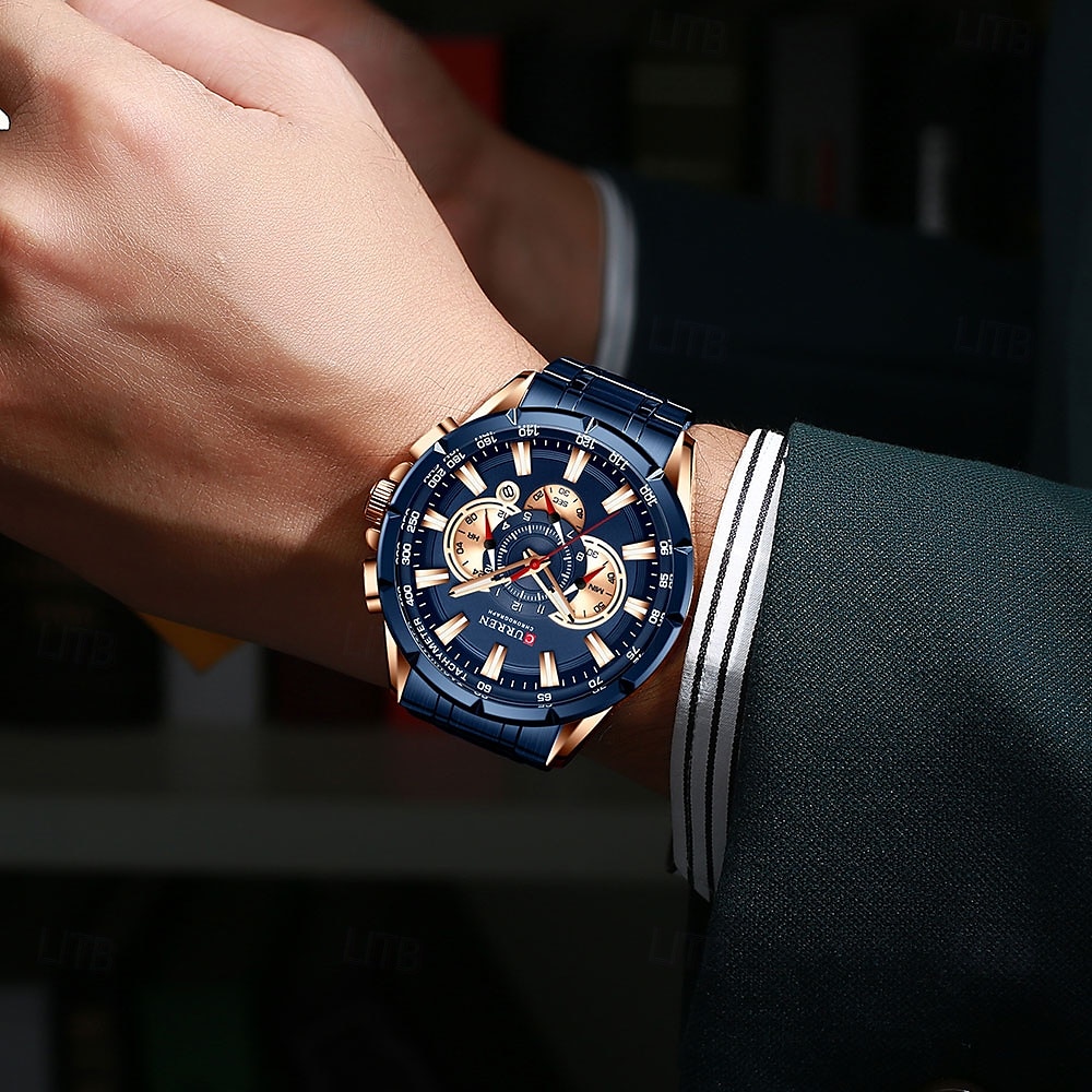 Orologio al quarzo CURREN da uomo moda outdoor orologio da polso casual luminoso calendario impermeabile orologio in acciaio del 2025 a $44.99 –P4