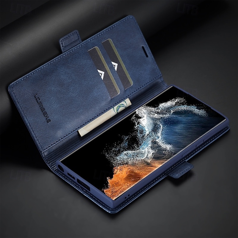 телефон Кейс для Назначение SSamsung Galaxy S24 S24 Ultra Plus S24 ФЭ S23 S22 S21 S20 Ultra Plus FE A54 A34 A14 А53 A52 Samsung A13 5G Откидная крышка со стендом Магнитный Разъем для карты Ретро 2025 - $18.99 –P12