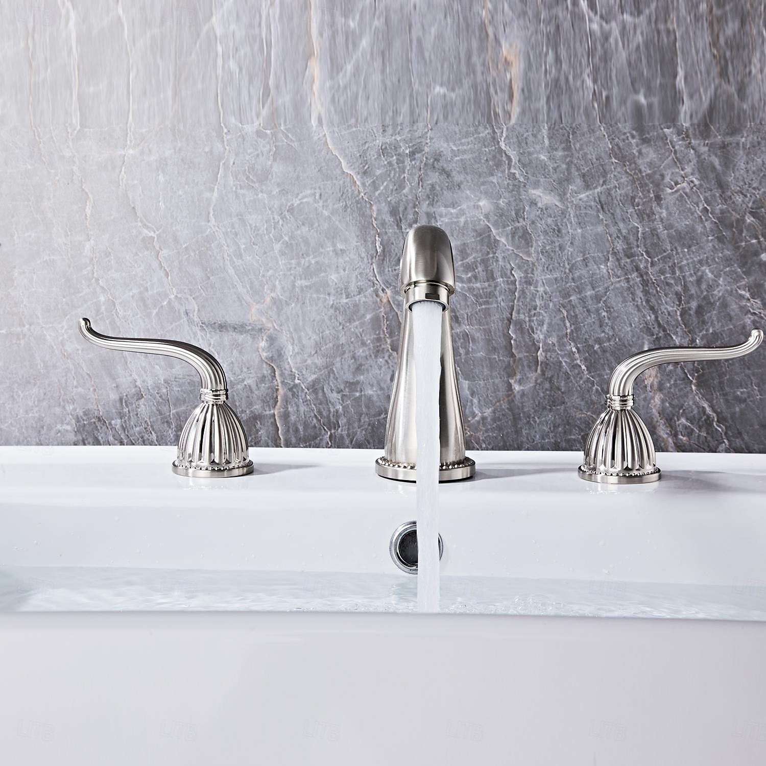 robinets de salle de bain pour lavabo 3 trous 2 poignées robinets de lavabo de vanité robinet 3 trous pour lavabo de salle de bain robinets de lavabo de vanité avec eau chaude et froide de 2025 ? $129.99 –P14