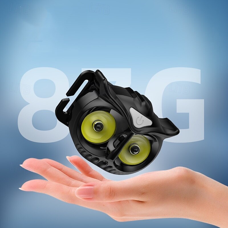 Owl Headlight Strong LED Mini Portable Induction Headlight AAA Battery for Outdoor Camping & Fishing, with COB Warning Light 2025 - $13.49 –P9