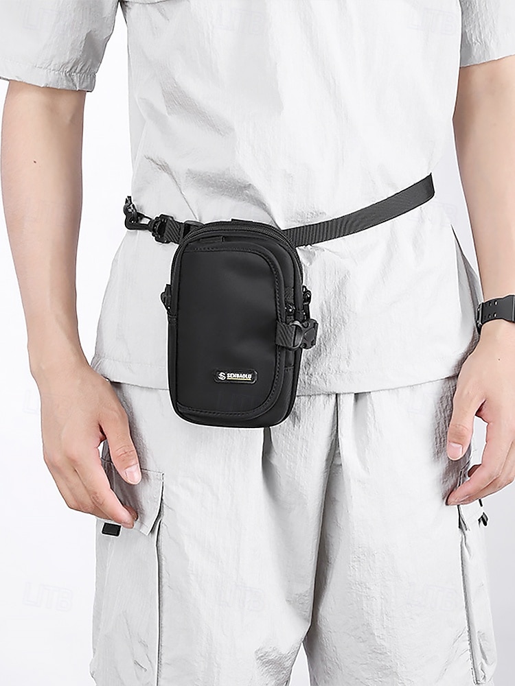 Multifunktionale Crossbody-Tasche für Herren – kompakte, wasserdichte Schultertasche mit verstellbarem Riemen, sicherer Telefontasche und Schlüsselclip für Reisen, Wandern und den täglichen Gebrauch 2025 - $14.99 –P2