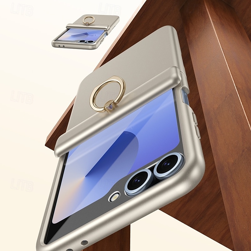 Чехол для телефона для Samsung Galaxy Z Flip 6 Z Flip 5 Задняя Обложка Кольцевой Застежка Ударопрочный Ретро PC 2025 - $23.99 –P10
