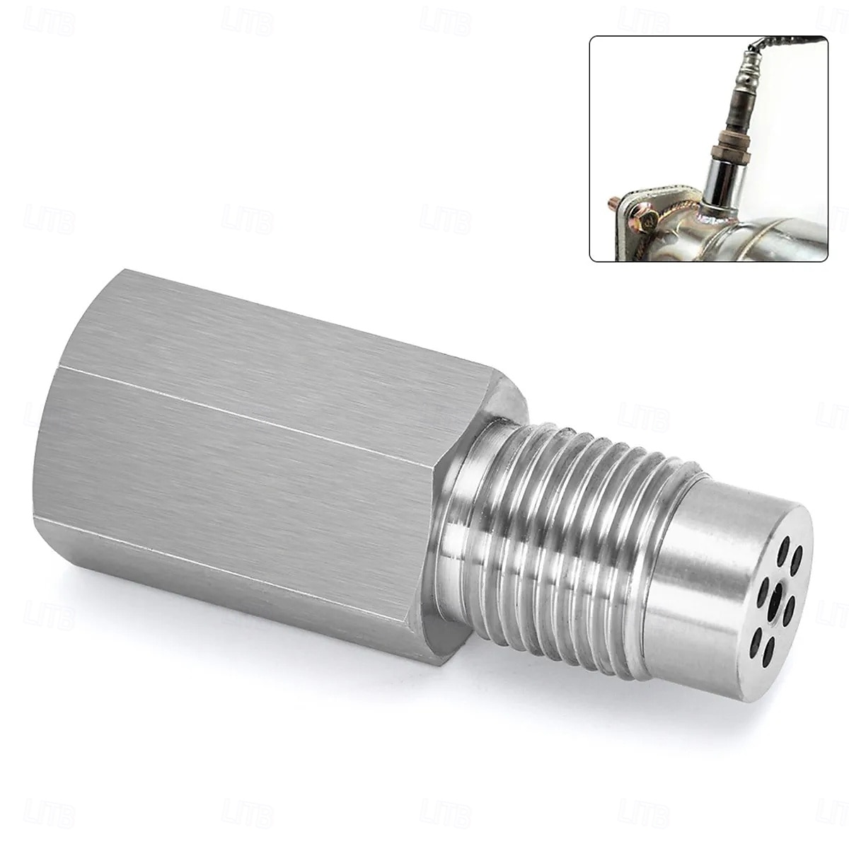 Adattatore filettato per sensore di ossigeno m18x1,5 in acciaio inox, distanziale di estensione per emulatore di convertitore mini catalizzatore universale del 2025 a $31.99 –P6