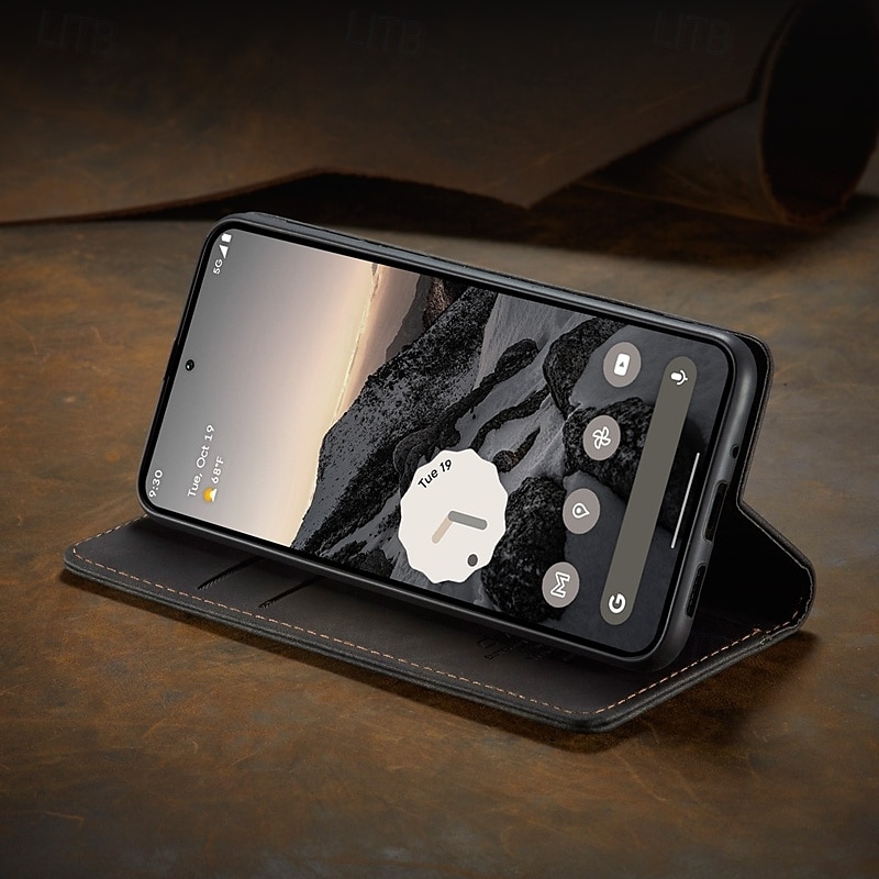 telefon Carcasă Pro Google Pixel 9 Pro Pixel 9 Pro XL Pixel 8 Pro Pixel 8 Pixel 9 Pixel 7 Pixel 7 Pro Pixel 6 Pixel 6 Pro Flip Cover se stojánkem Magnetické Slot pro kartu Retro TPU PU kůže 2025 - $17.99 –P6
