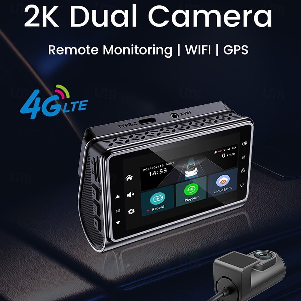 Dashcam Cameras Video Recorder Dual Lens Front and Rear Dash Cam for Cars Remote Intercom and Remote Playback 2025 - $223.49 –P6