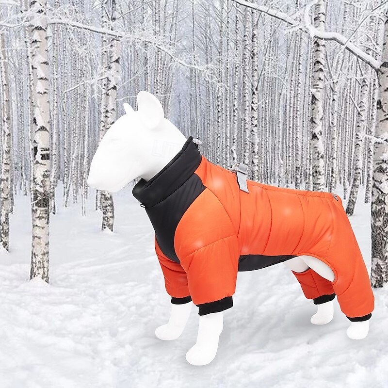 Dog Coat Jacket Puffer Jacket Winter with Harness Winter Reflective Windproof Warm Water-Resistant Outdoor Small Medium 2025 - $20.99 –P15