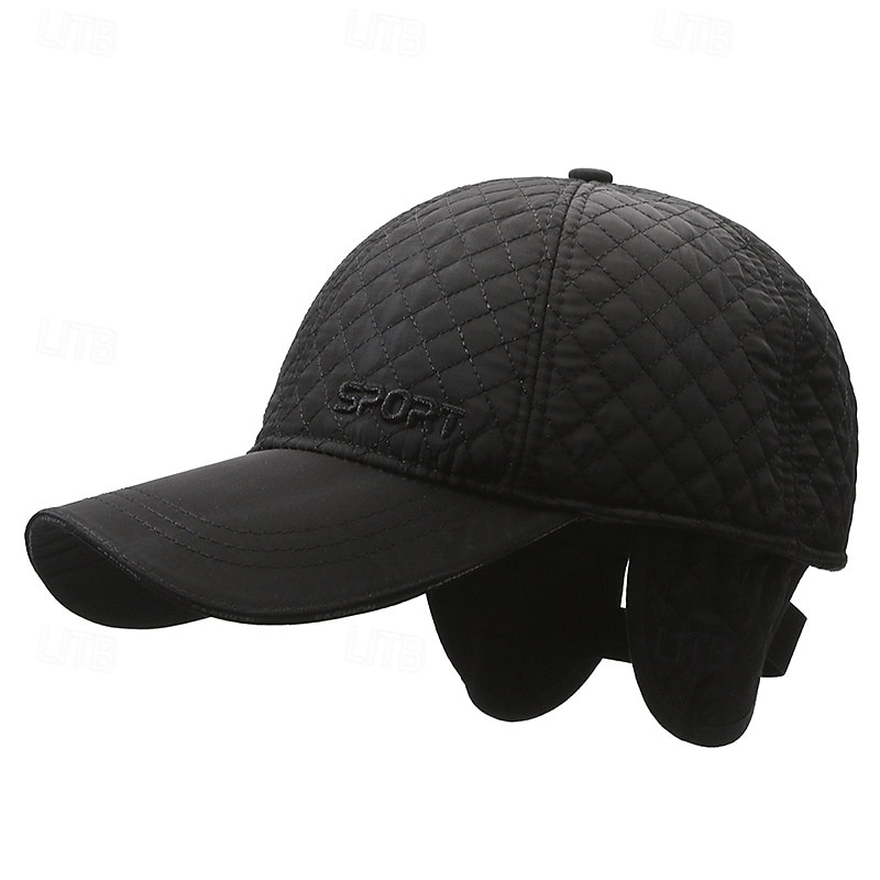 Муж. Зимние шапки Зимняя теплая шапка Зимняя бейсболка с ушами Зимняя бейсболка Черный Серый Полиэстер Регулируется Мода Современный современный На каждый день фестиваль 2026 - $8.99 –P3