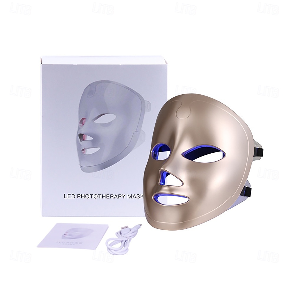 Wireless 7 Colors LED Light Therapy Face Mask Photon Therapy Mask For Skin Rejuvenation Anti Aging Wrinkle Freckle Removal Acne Treatment 2025 - $92.99 –P10