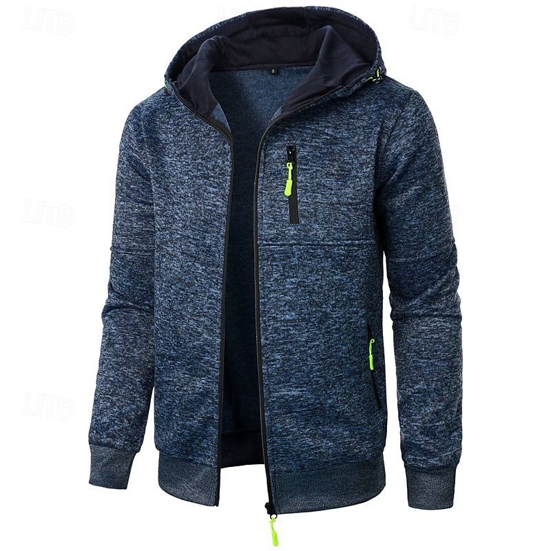 Herren Strickjacke Kurzer Pullover Zip Pullover Reißverschluss Strickpullover Gerippt Stricken Standard Tasche Feste Farbe Mit Kapuze Modisch Klassisch Urlaub Freizeitskleidung Bekleidung Herbst 2025 - $18.99 –P8