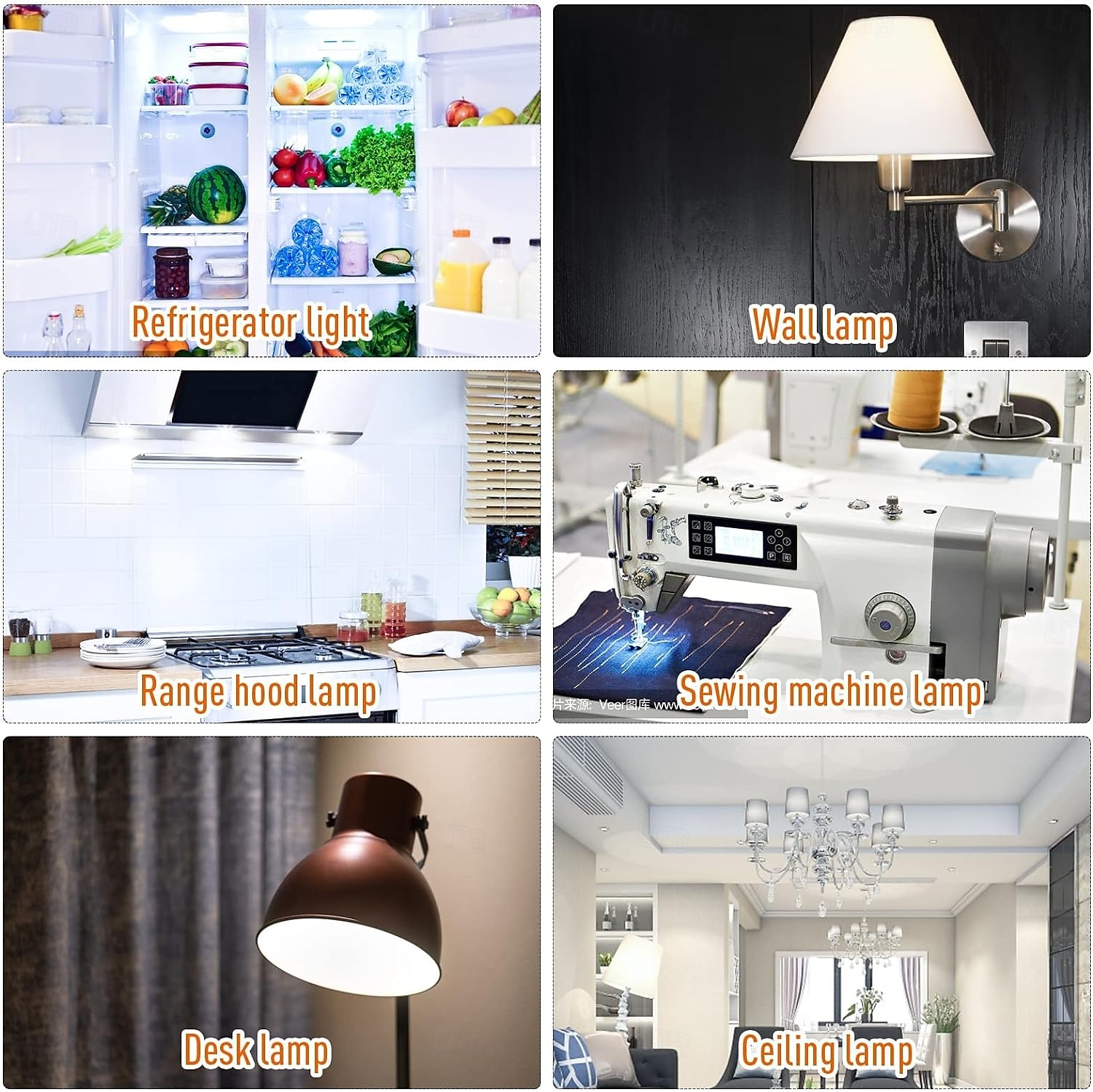 E14 LED Lamp 7W Bulb Replacement 70W Halogen Bulbs 360 Beam Angle for Chandelier Wall Lamp Desk Lamp 5Pcs 2025 - $15.49 –P5